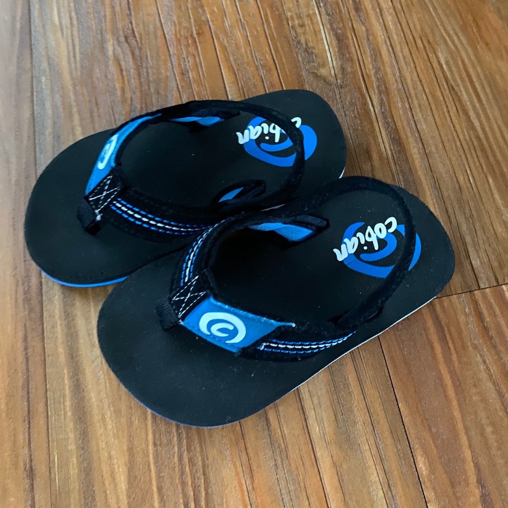 Cobian Toddler flip flop blue